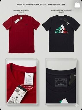 Adult Adidas Premium Active T-Shirt Bundle